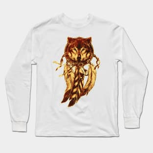 Mystical Wolf Pendant Long Sleeve T-Shirt